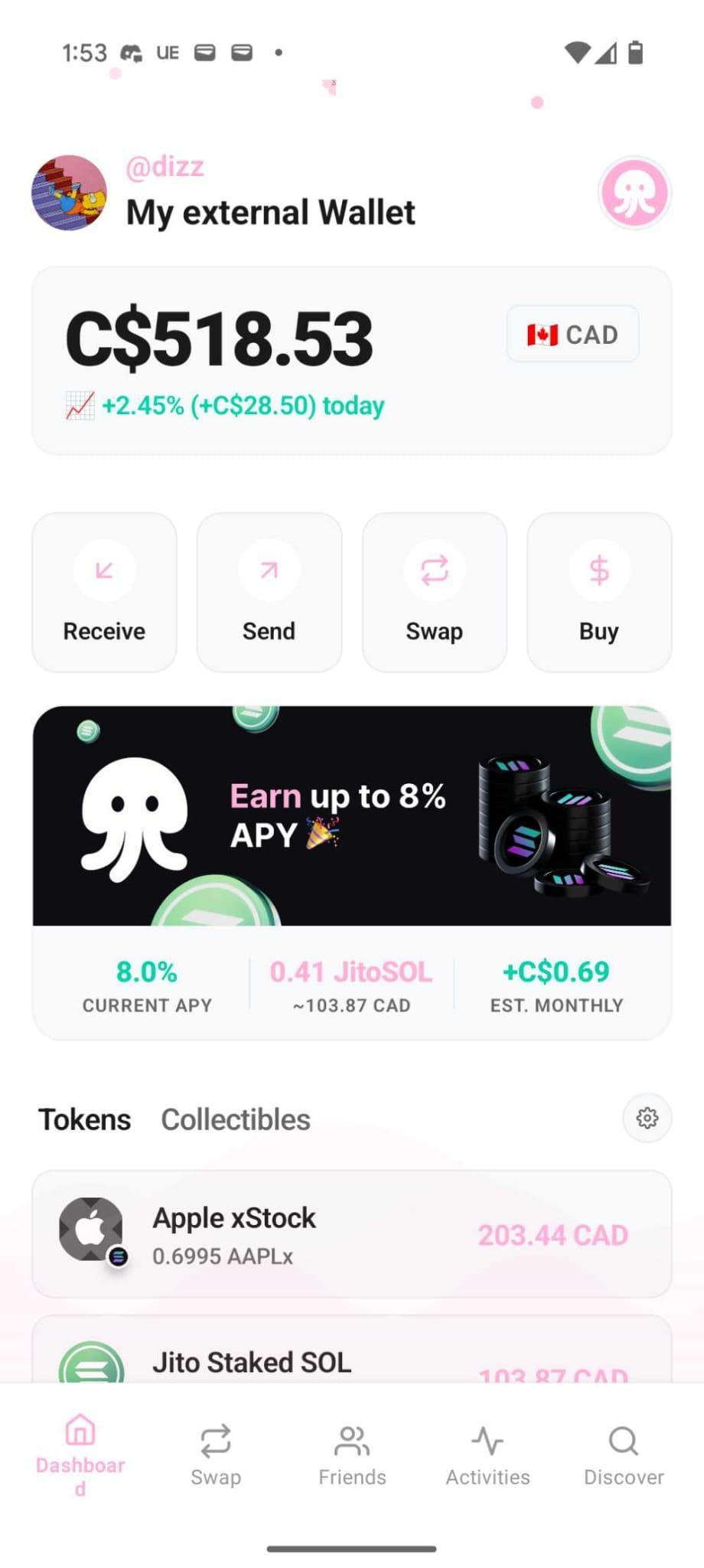 Jelli Wallet Screenshot 1